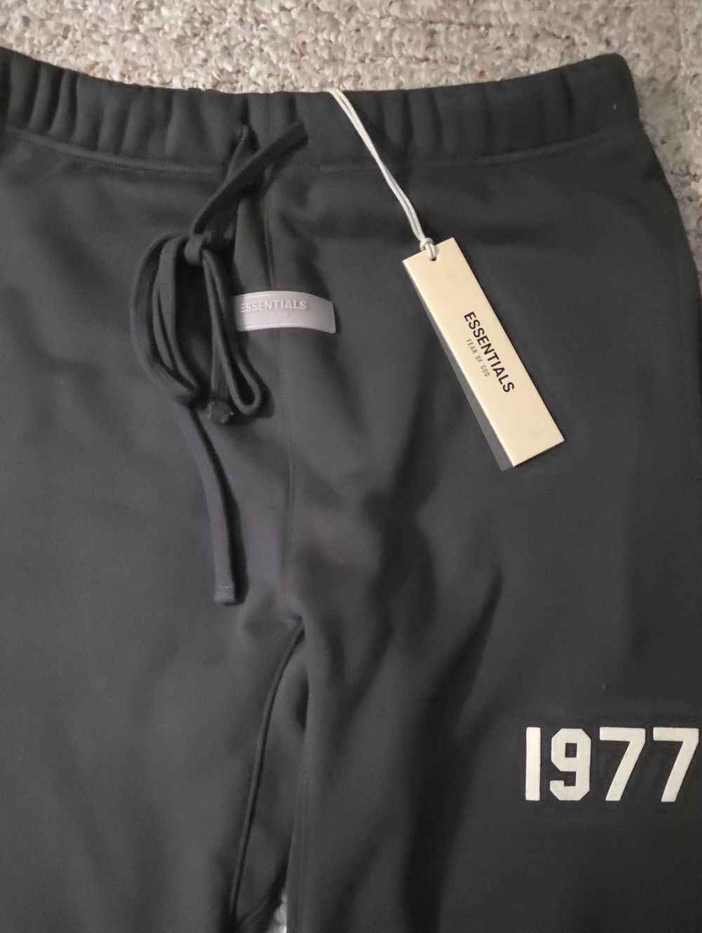 NIB Fear of God Black '1977' Men's Jogger Sweatpants - Picture 2 of 9